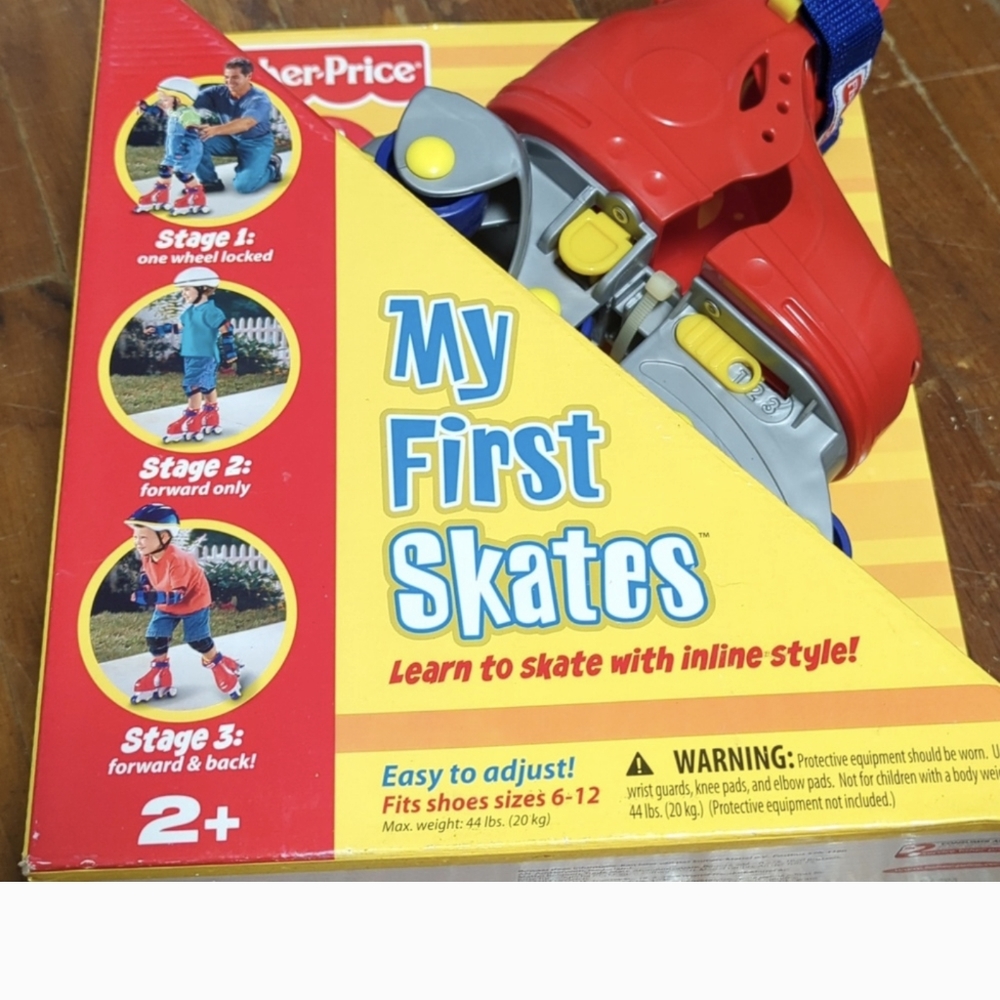 My first skates fits shoe 6-12